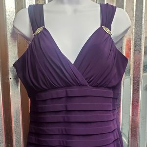 Scarlett Nite Eggplant purple color dress. Size 10